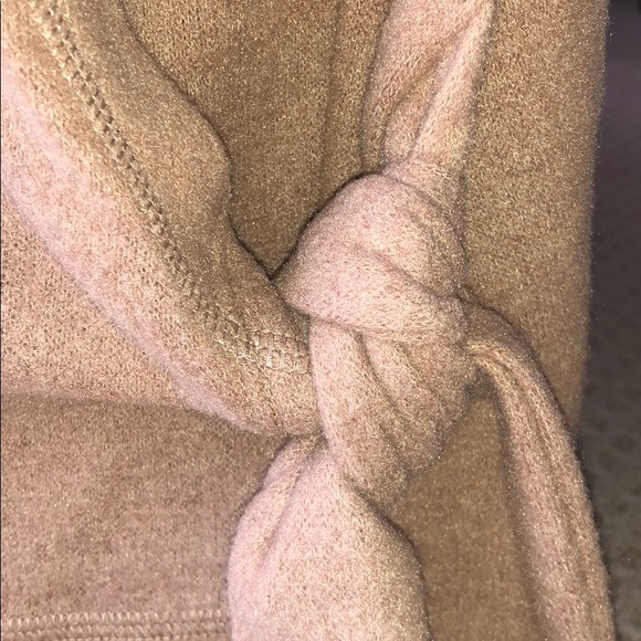 BNWT, side tie camel color sweater - Picture 2 of 4